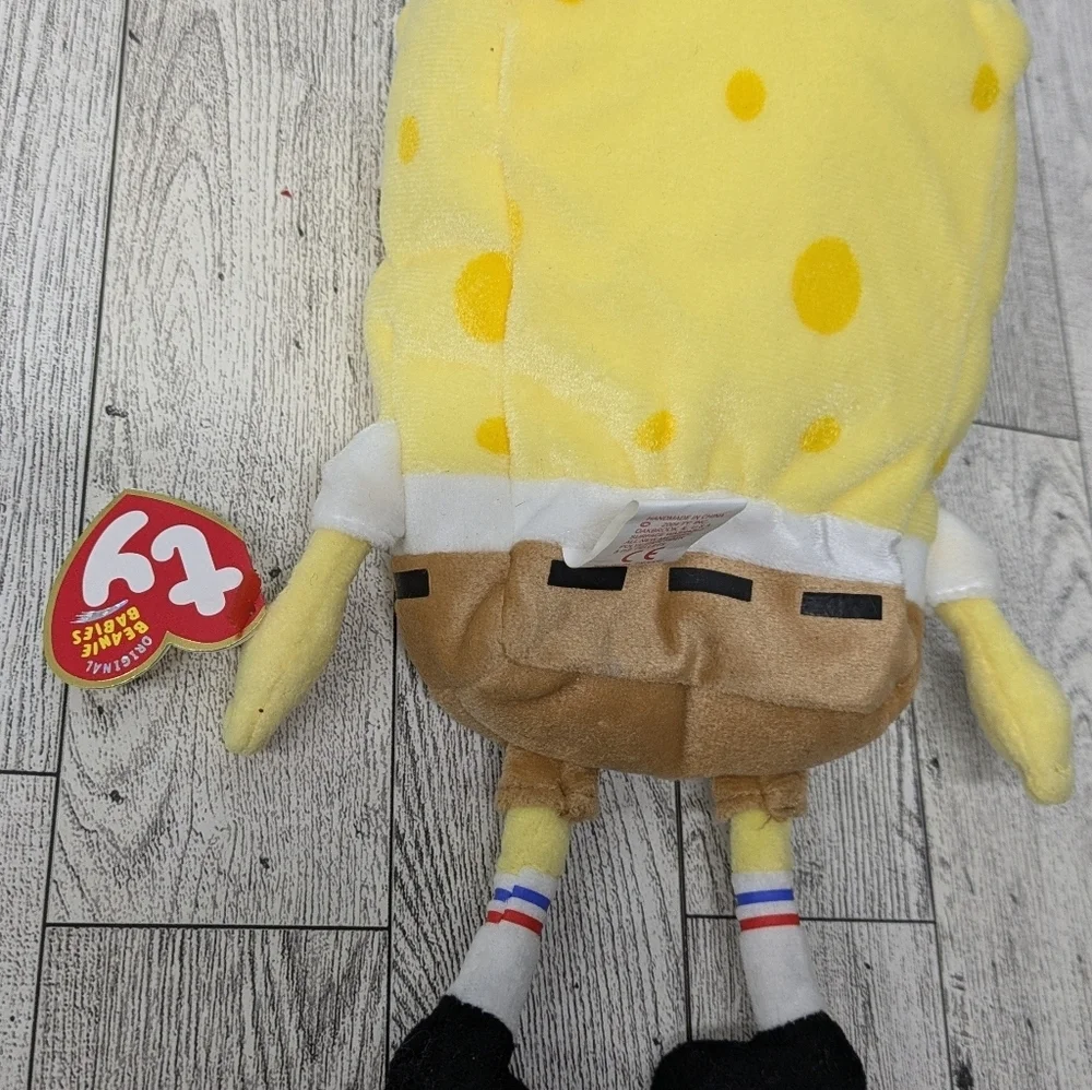Ty Yellow Sponge Bob Character Plush Toy